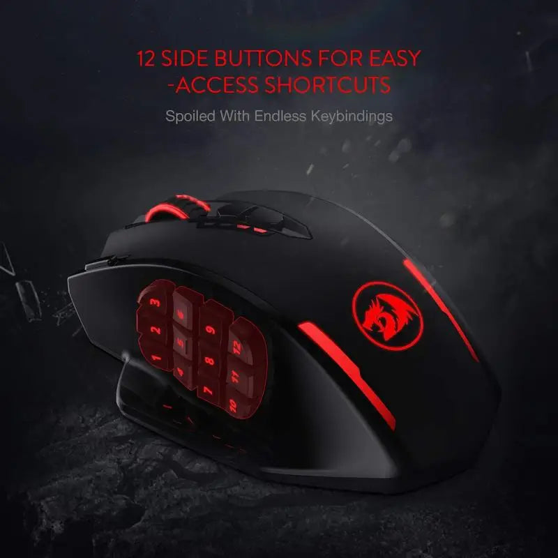 Redragon M913 RGB Gaming Mouse – 16000 DPI, Wired & Wireless, 16 Buttons
