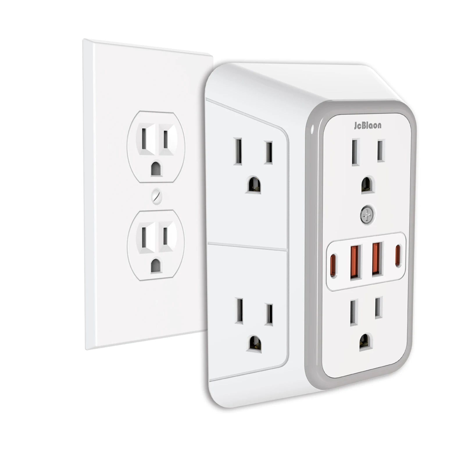 6-Outlet Power Strip with 4 USB Ports (2 Type-C)