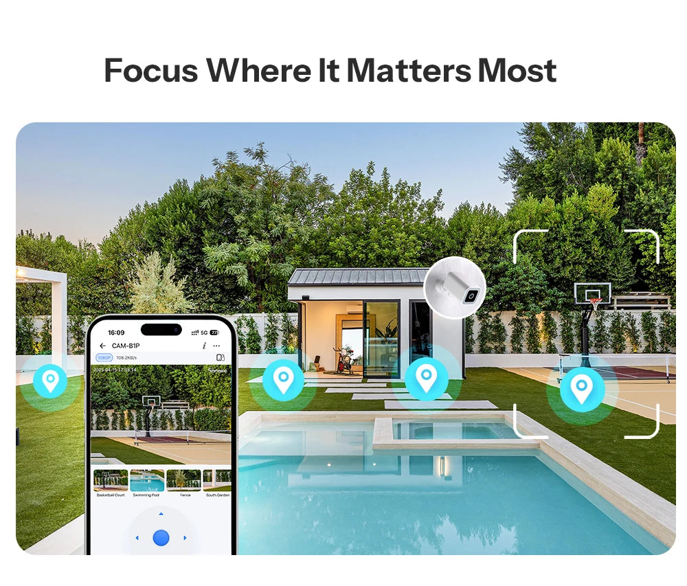 SONOFF Smart Outdoor Camera – 2K HD, AI Detection, Night Vision, IP65