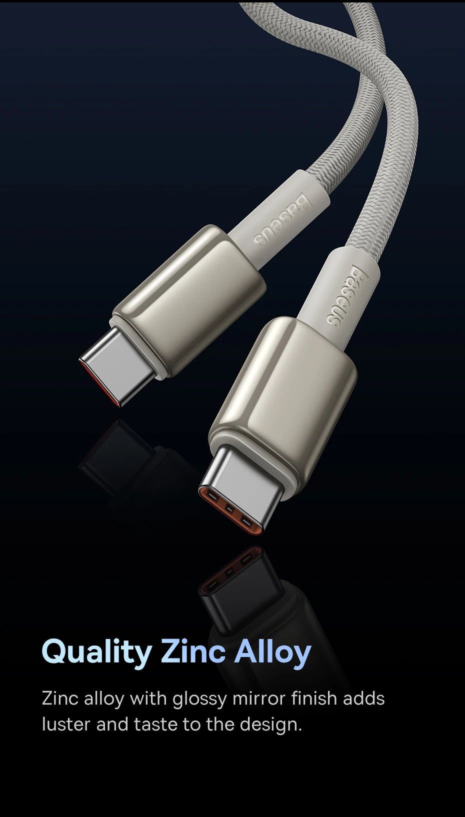 Baseus 100W USB-C Cable – Fast Charging