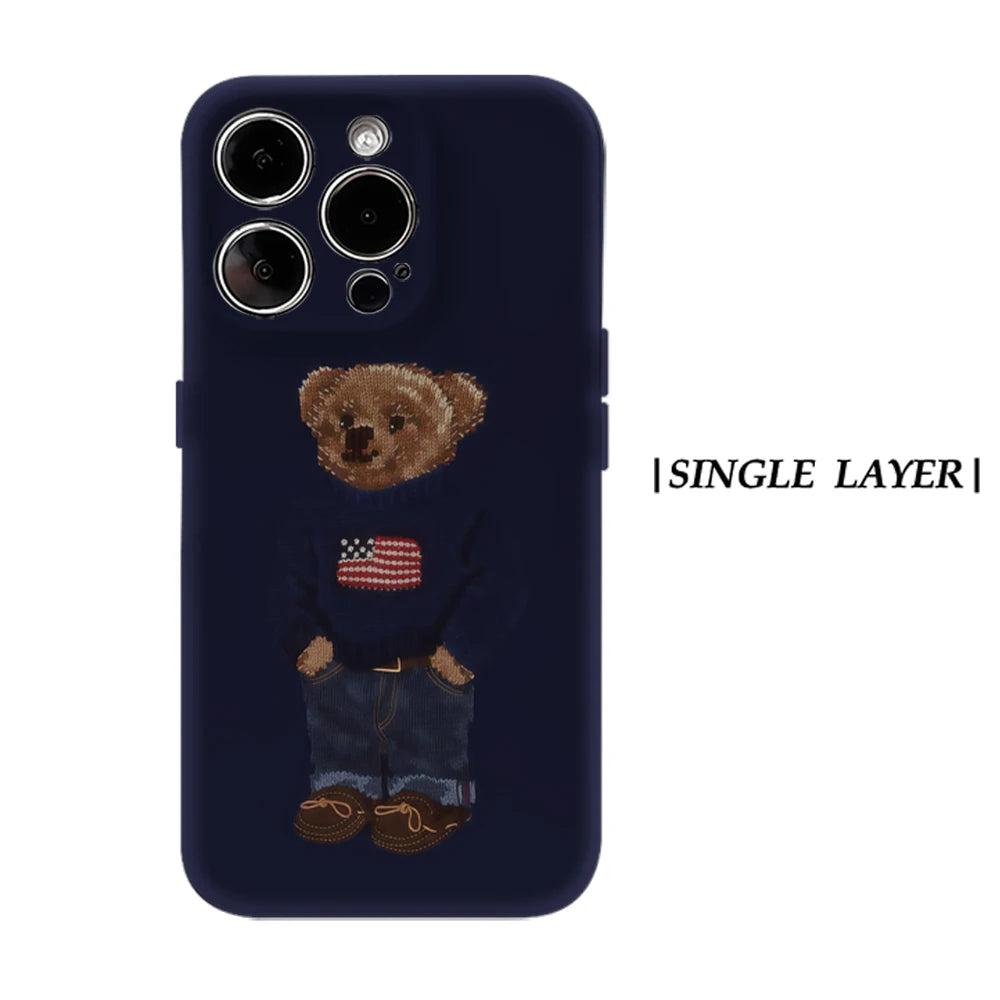 iPhone 17 Knit Bear Case – Magnetic & Durable