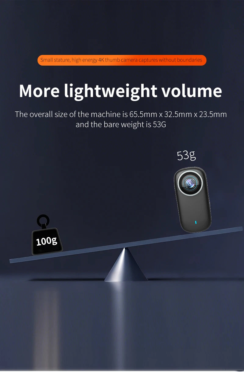 Mini 4K DV Camera – Hotspot, Microphone & 800mAh Battery