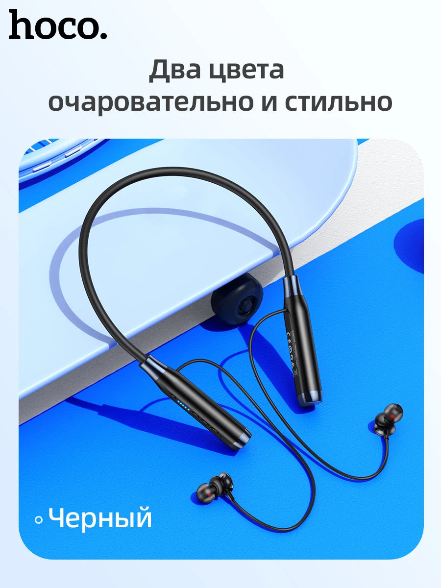 HOCO ES62 Neckband Earphones Bluetooth 5.3 Sport headsets Support TF card playback 120Hours Long battery life For Mobile Phone