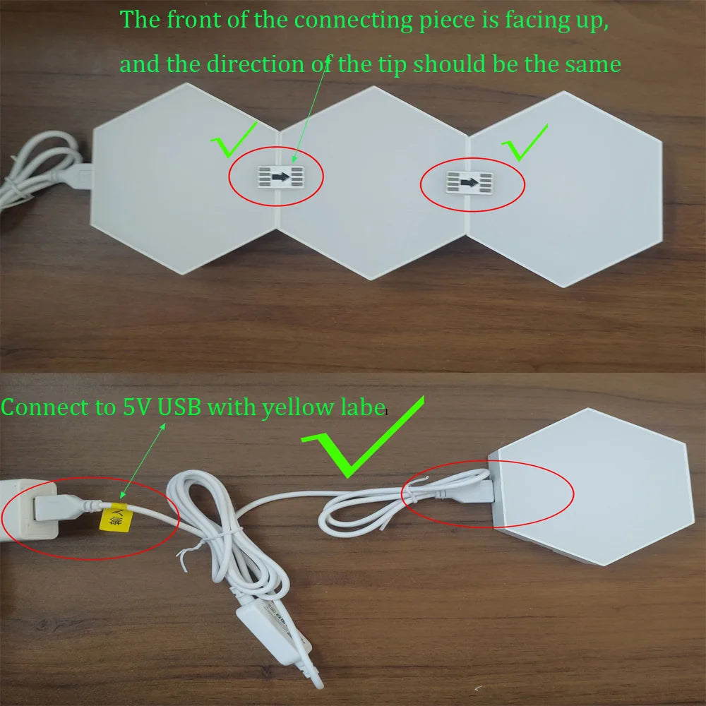 Smart RGB Triangle Wall Lamp – Bedroom, Office & Bedside Decor