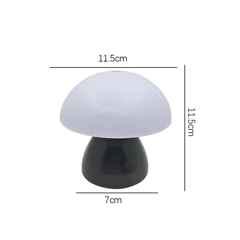 Mushroom LED Night Lamp – Touch & Rechargeable