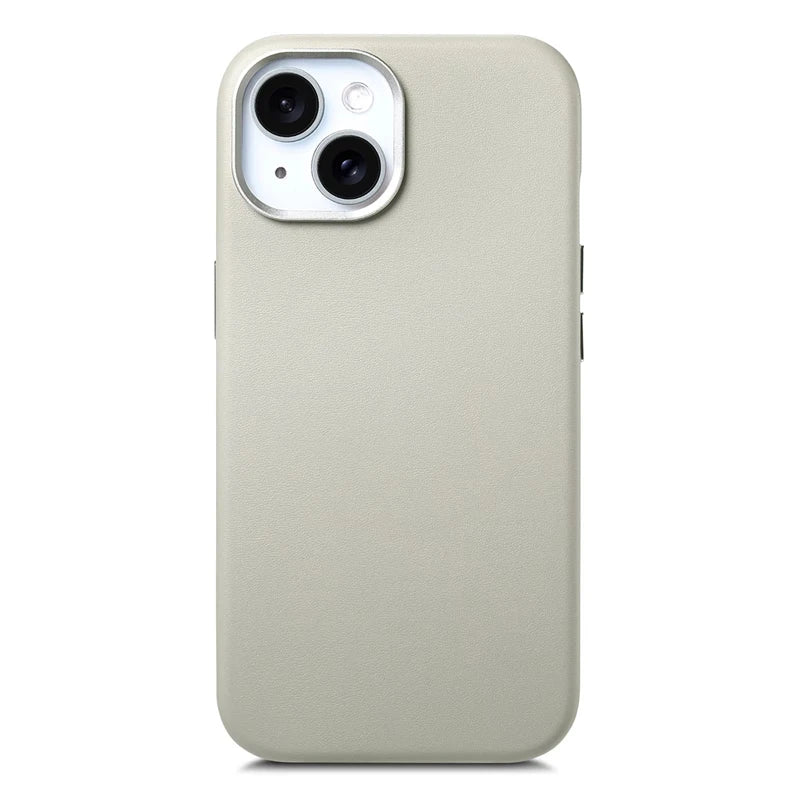 Magnetic MagSafe Leather Case for iPhone 14–17 Series – Wireless Charging Cover