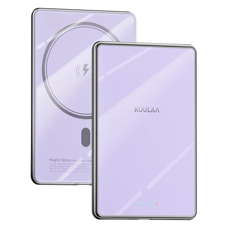 Slim KUULAA Magnetic Power Bank – Wireless for MagSafe