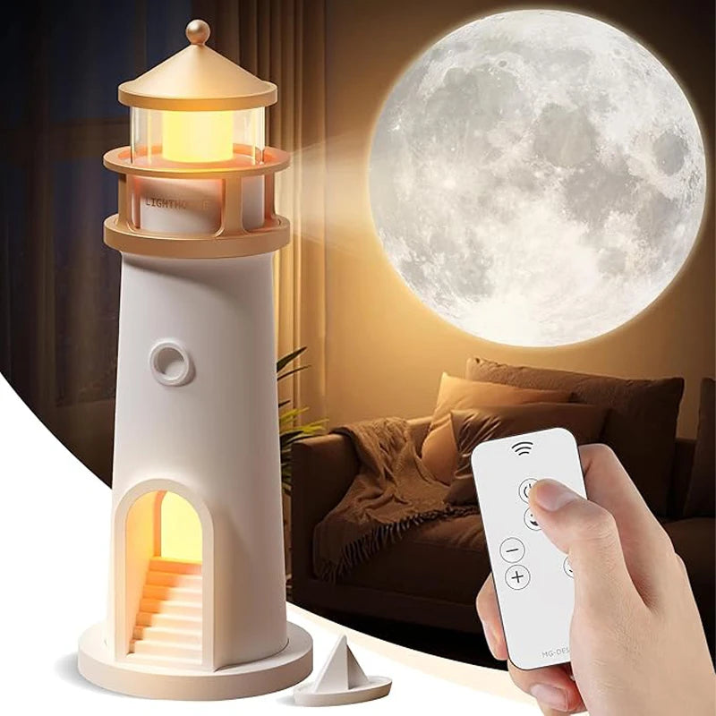 Moon Projection Night Lamp – Remote, Bluetooth & Motion Sensor
