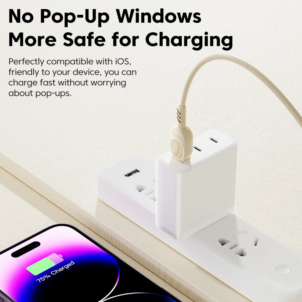 Toocki Fast USB Cable for iPhone & iPad – 2.4A Charging