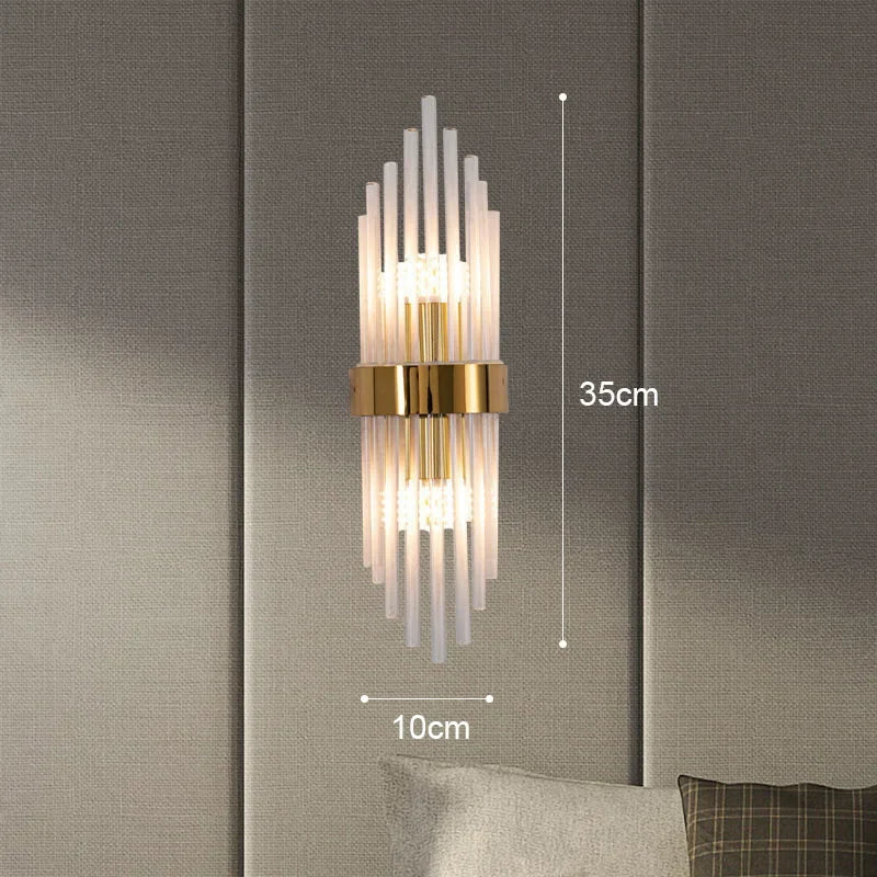 Luxury LED Gold Wall Sconce – Indoor Designer Lighting