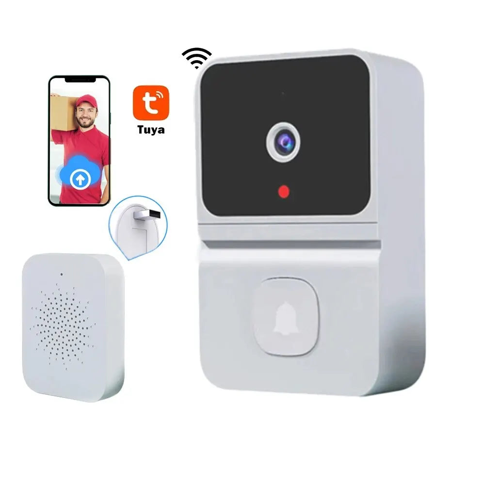Tuya Wireless HD Doorbell Camera – Motion Detection & Intercom