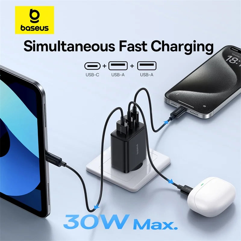 Baseus 30W USB-C Fast Charger – PD3.0