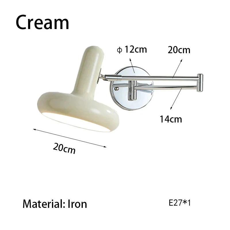 Retractable LED Wall Lamp – Sliding Bedside Lamp