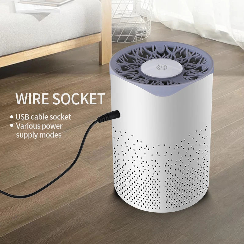Mini Plug-In Negative Ion Air Purifier – Compact Odor & Dust Freshener