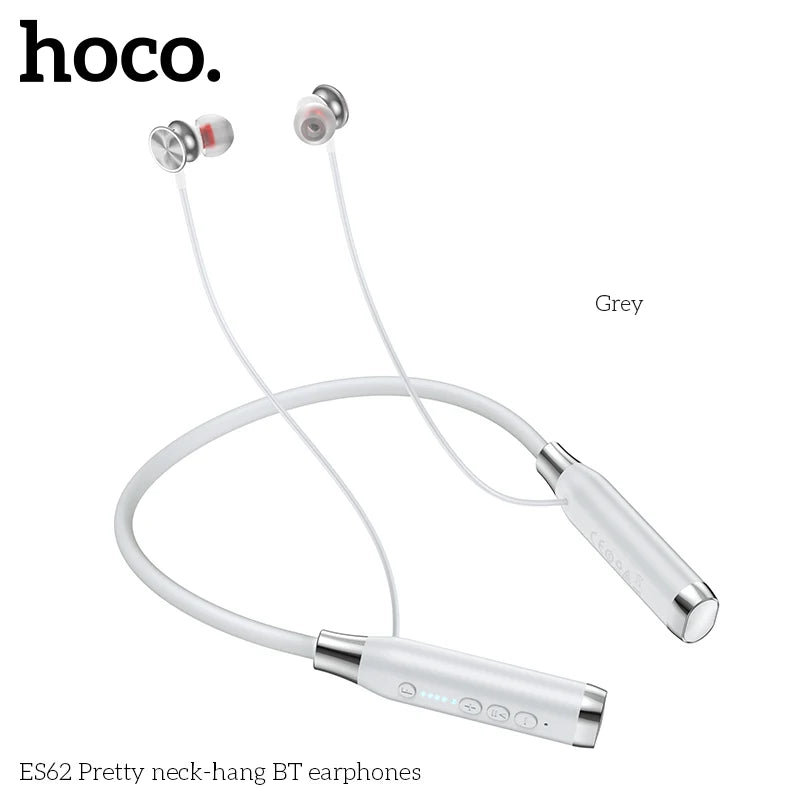 HOCO ES62 Neckband Wireless Earphones – Bluetooth HiFi Stereo Sports Earbuds