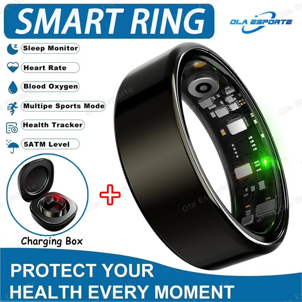 Smart Ring 2025 – Health & Fitness Tracker, Waterproof IP68