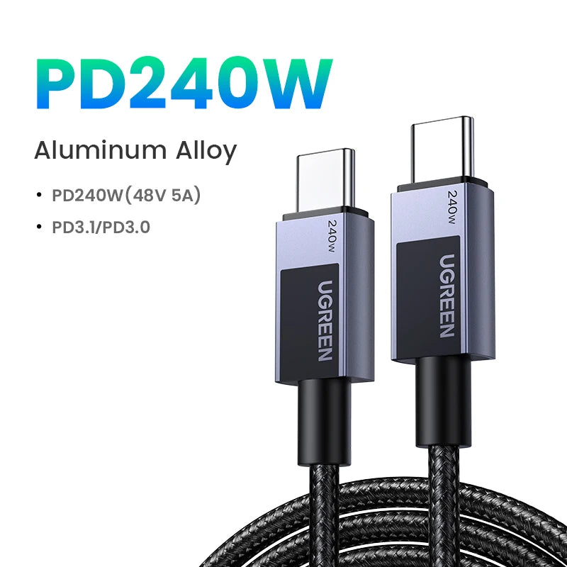 UGREEN High-Speed USB-C to USB-C PD Cable – 5A
