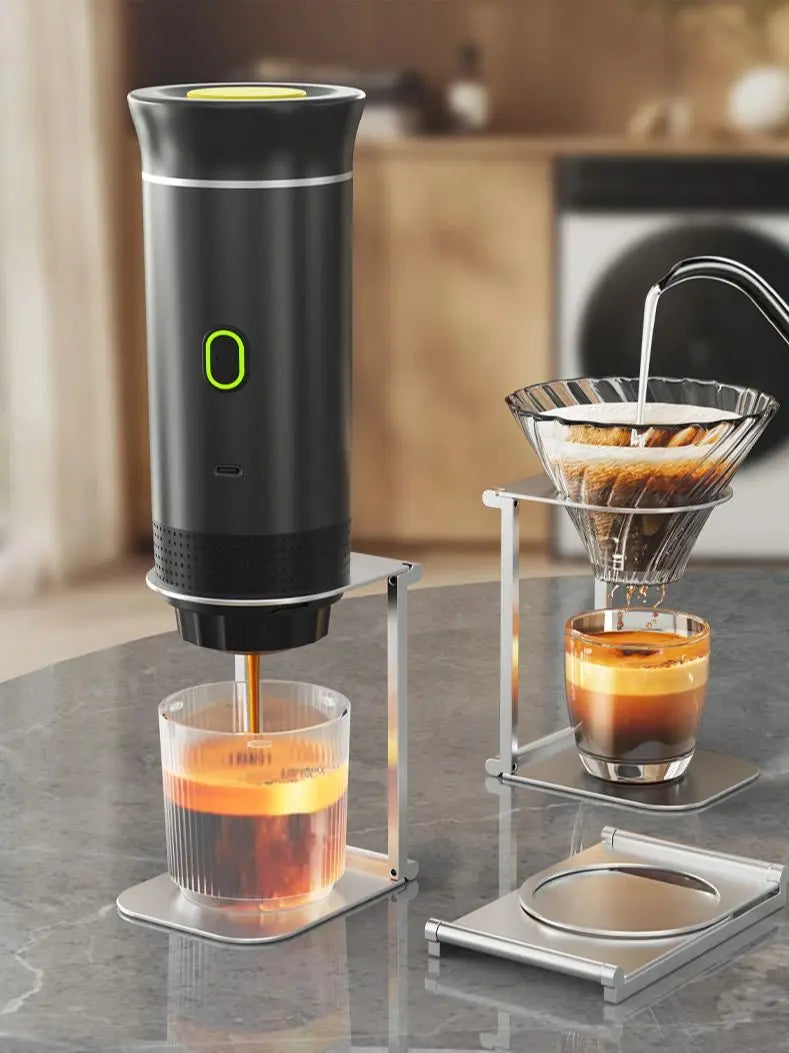 Wireless Portable Espresso Maker – 3-in-1 Coffee Machine for Travel & Camping
