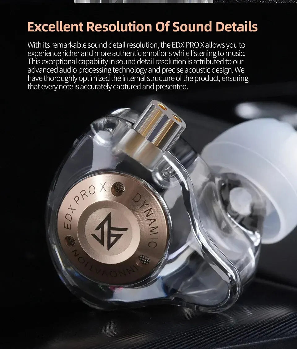 KZ EDX PRO X In-Ear Earphones – HiFi Stereo Bass