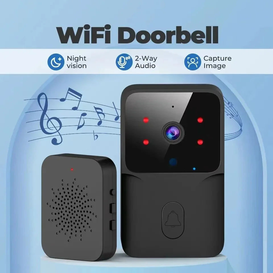 Tuya Smart Doorbell Camera – Wireless HD Video & Night Vision Security