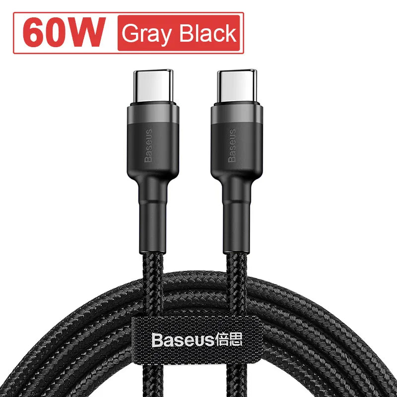 Baseus 100W USB-C Fast Charging Cable – MacBook & iPhone