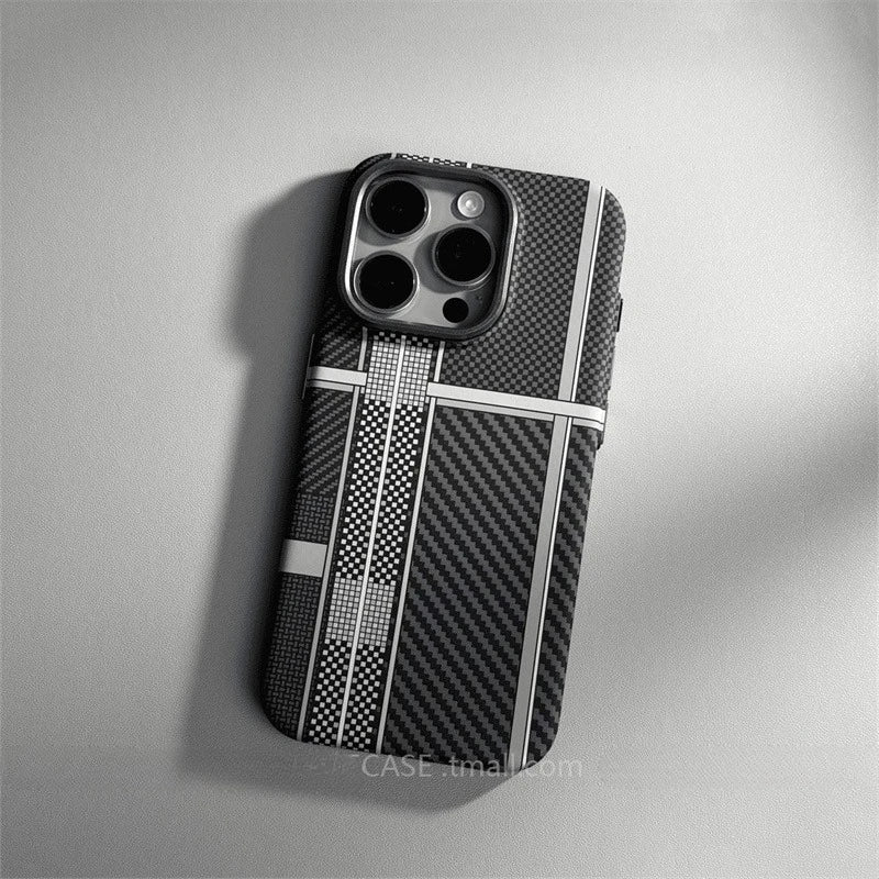 Carbon Fiber MagSafe iPhone Case – Hard Protective Cover