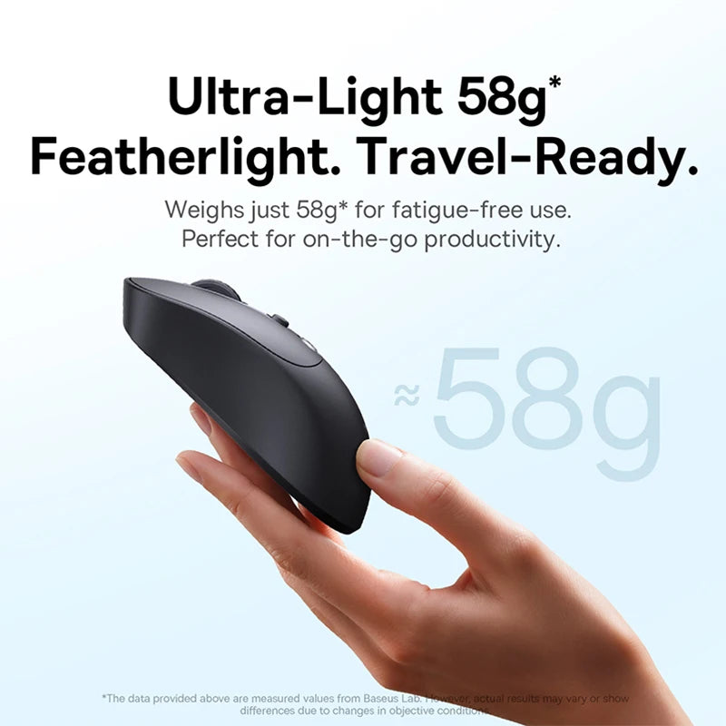 Baseus EM2 Wireless Mouse – Ergonomic, Silent, Type-C Charging