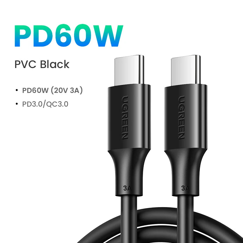 100W USB-C Cable – UGREEN Fast Charging Cord with 5A E-Marker Chip