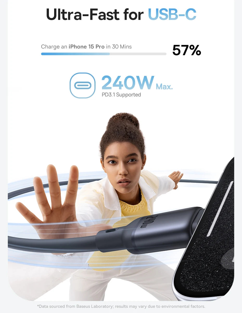 Baseus Picogo 240W Magnetic USB-C Fast Charging Cable