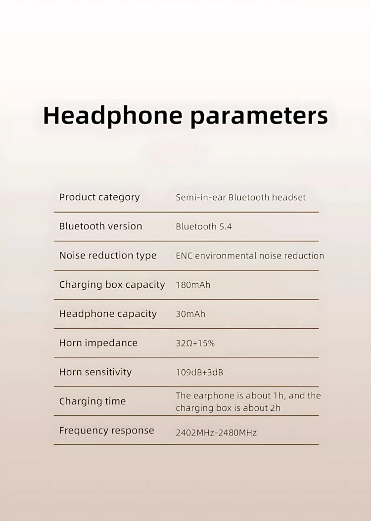 TWS Wireless Bluetooth Earbuds – LED Display, Noise Reduction & IPX Waterproof Sports Headphones