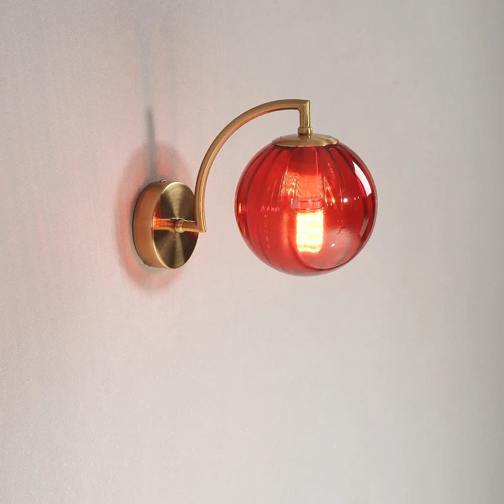 LED Wall Sconce – Minimalist Glass Lamp for Home