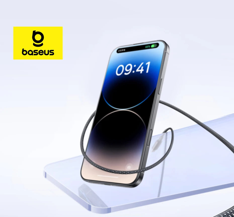 Baseus 20W USB-C Cable for iPhone & iPad – Fast Charge with LED Display