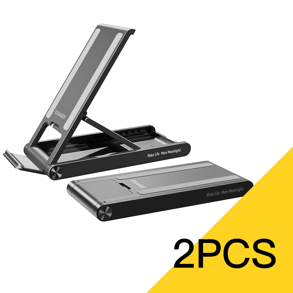 Essager Universal Desktop Mobile Phone Holder Stand For iphone14 13 Pro Max iPad Xiaomi Foldable Desk Bracket Portable Stand New