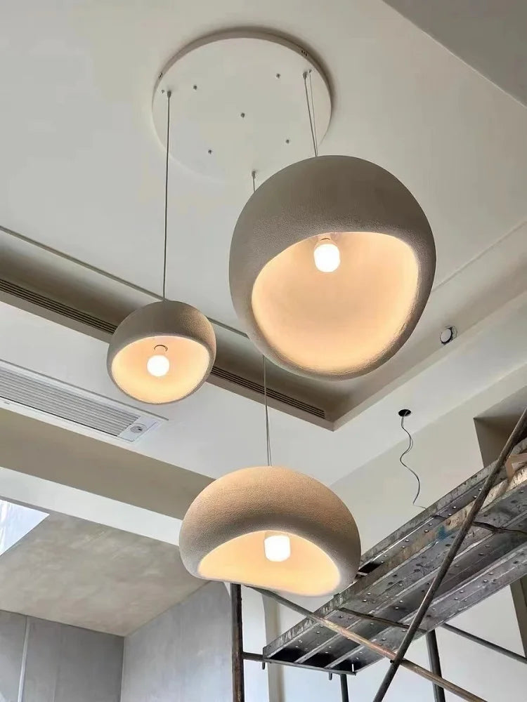 Nordic Wabi Sabi LED Pendant – Modern Ceiling Light for Home
