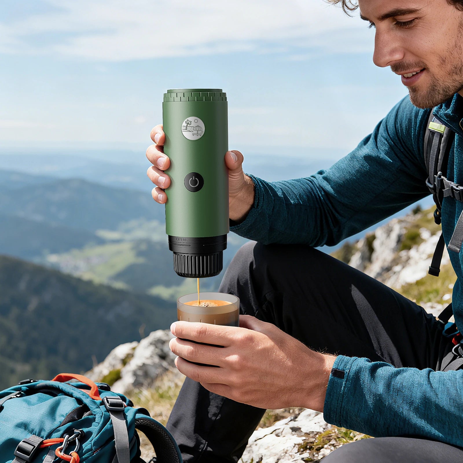 3-in-1 Travel Espresso Maker – Portable USB-C Self-Heating Coffee Machine