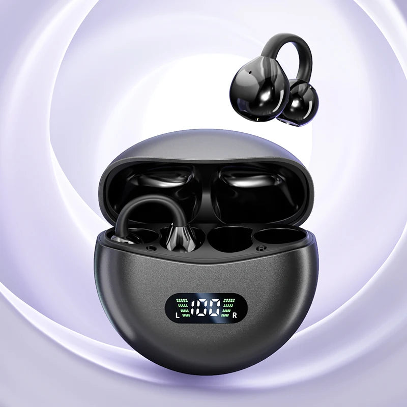 Bone Conduction Bluetooth 5.4 Earbuds – Waterproof Sport Headset with Mic