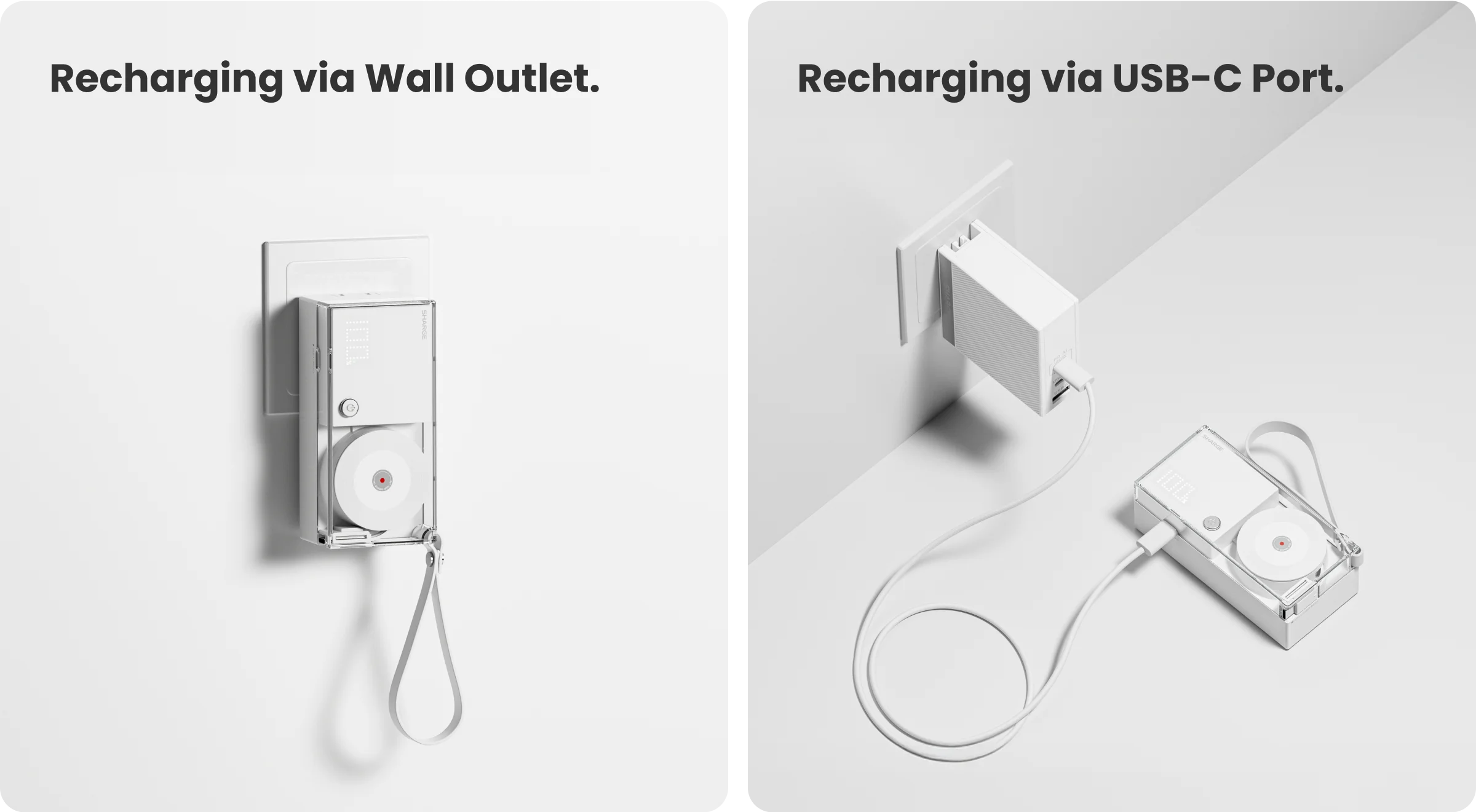 30W Portable 3-in-1 Power Bank – USB-C Charger with AC Plug for Phones