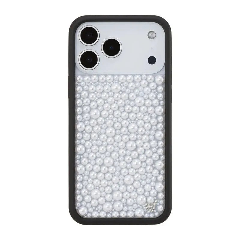 Wildflower 3D Flash Drill Magnetic Phone Case for iPhone 15–17 Series – Orchid Clown Pattern