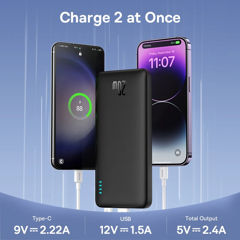 Baseus Airpow 20W Power Bank – Fast Charging