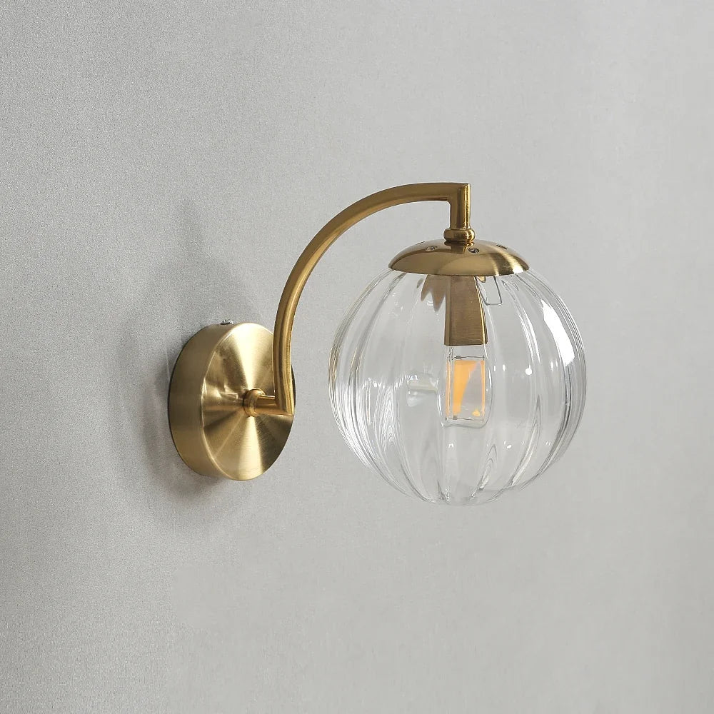 LED Wall Sconce – Minimalist Glass Lamp for Home