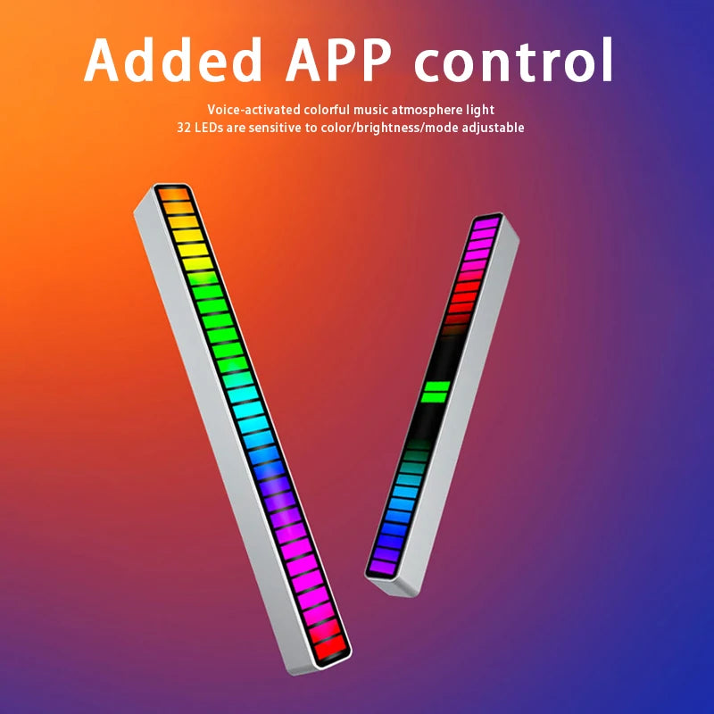 RGB LED Strip Desktop Light with Sound Control