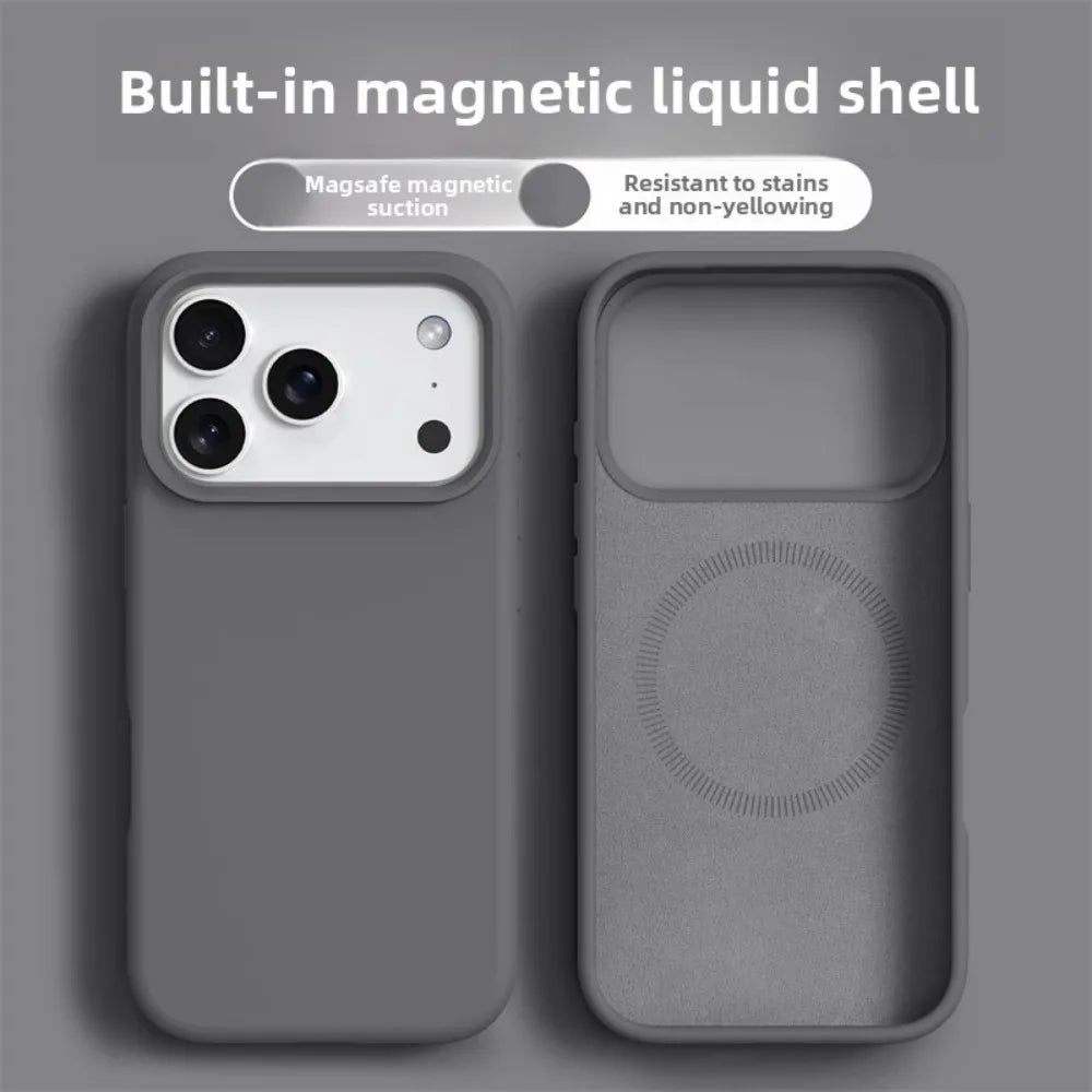Magnetic Liquid Silicone Case – iPhone 16 & 17 Series