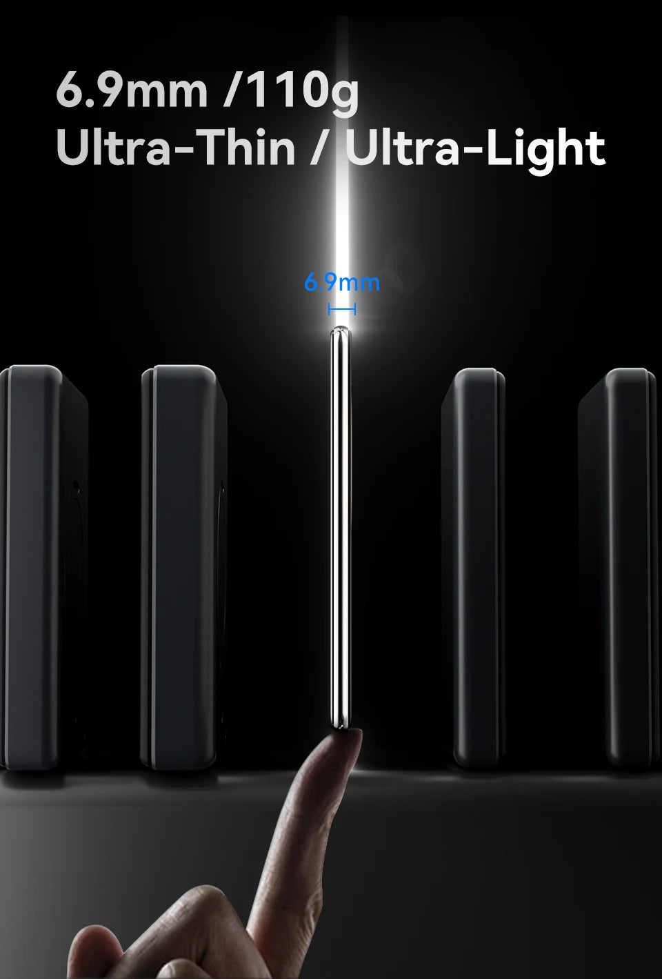 Slim KUULAA Magnetic Power Bank – Wireless for MagSafe