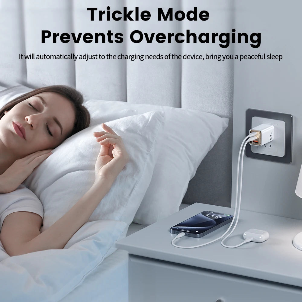 Toocki 67W GaN Charger – Fast USB-C PD for iPhone, MacBook & Samsung