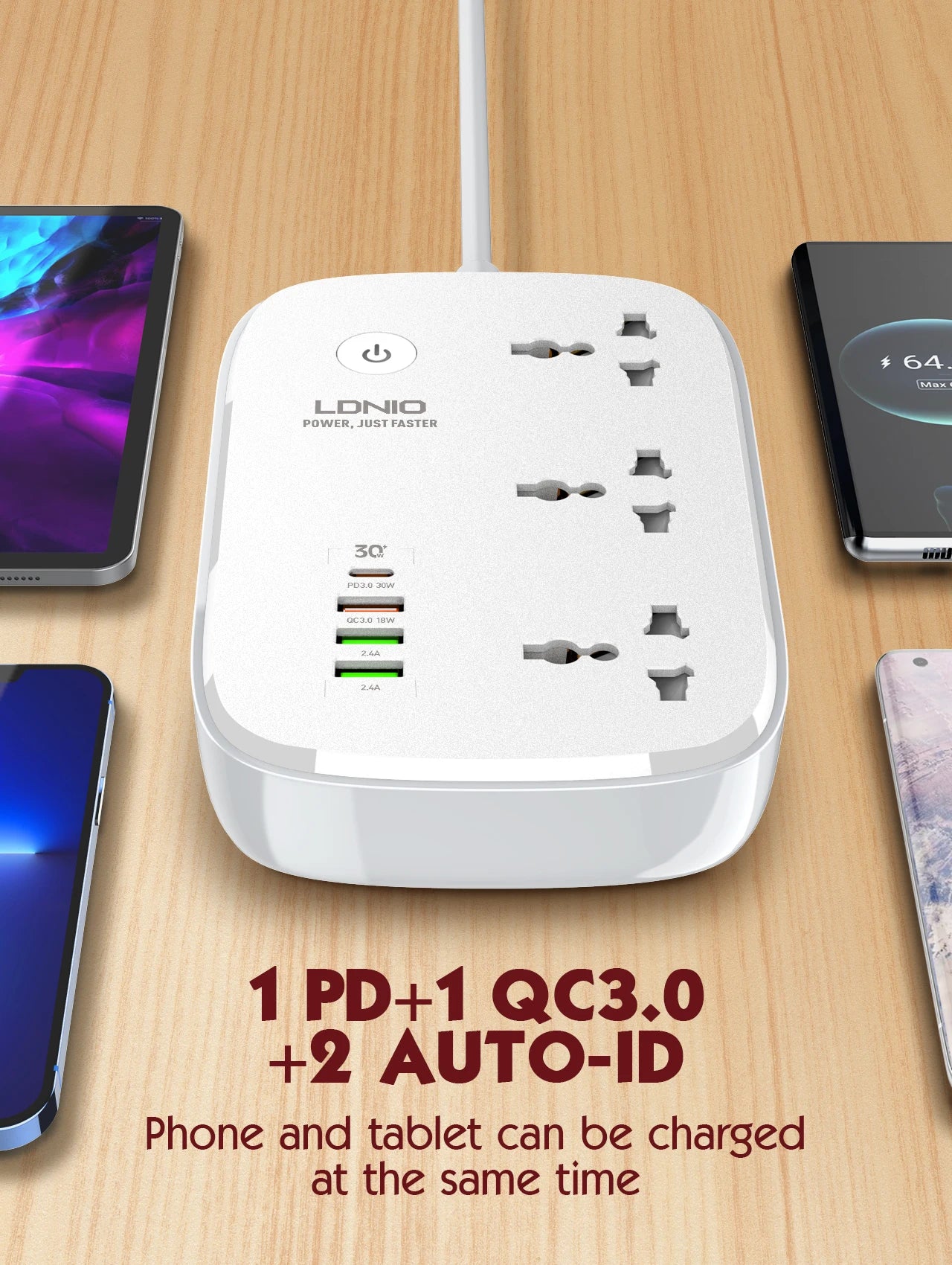 LDNIO WiFi Smart Power Strip – USB PD Ports & Remote Control