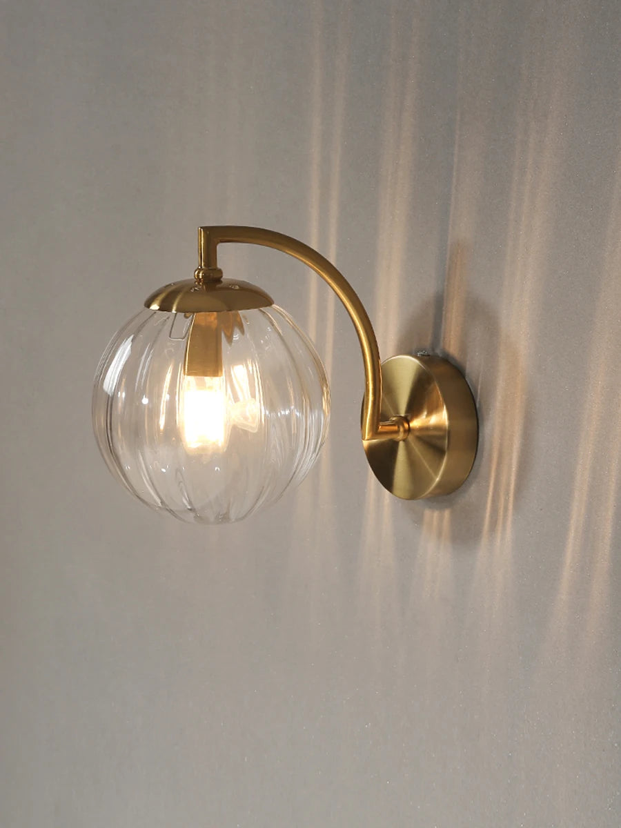 LED Wall Sconce – Minimalist Glass Lamp for Home