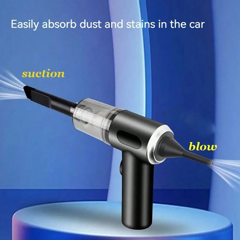 3-in-1 Car & Home Vacuum – USB Rechargeable