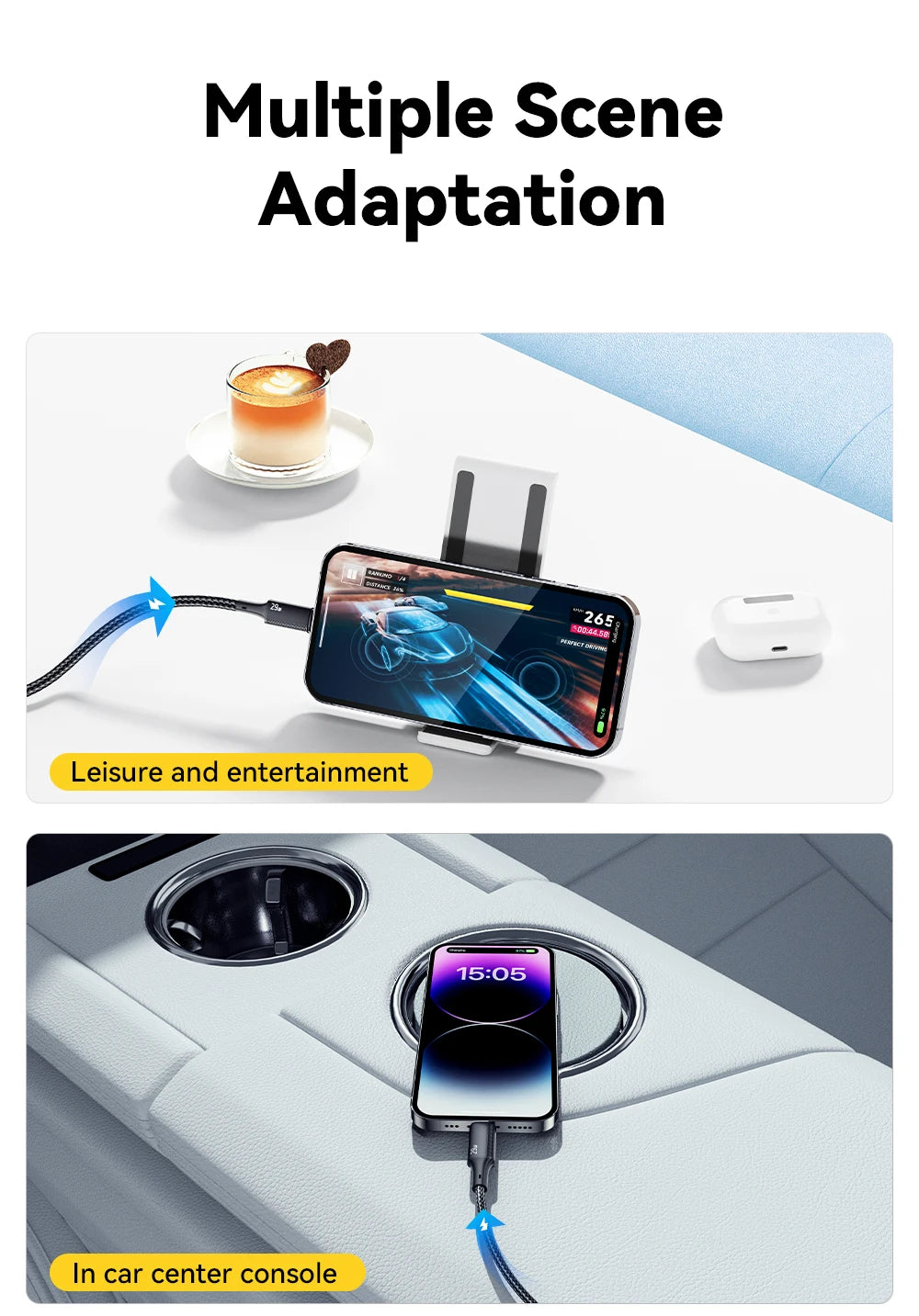 Essager USB C Cable For IPhone 14 13 12 11 pro Max Xs Plus 29W Fast Charging Cable Type C To Lighting Date Wire For ipad Macbook