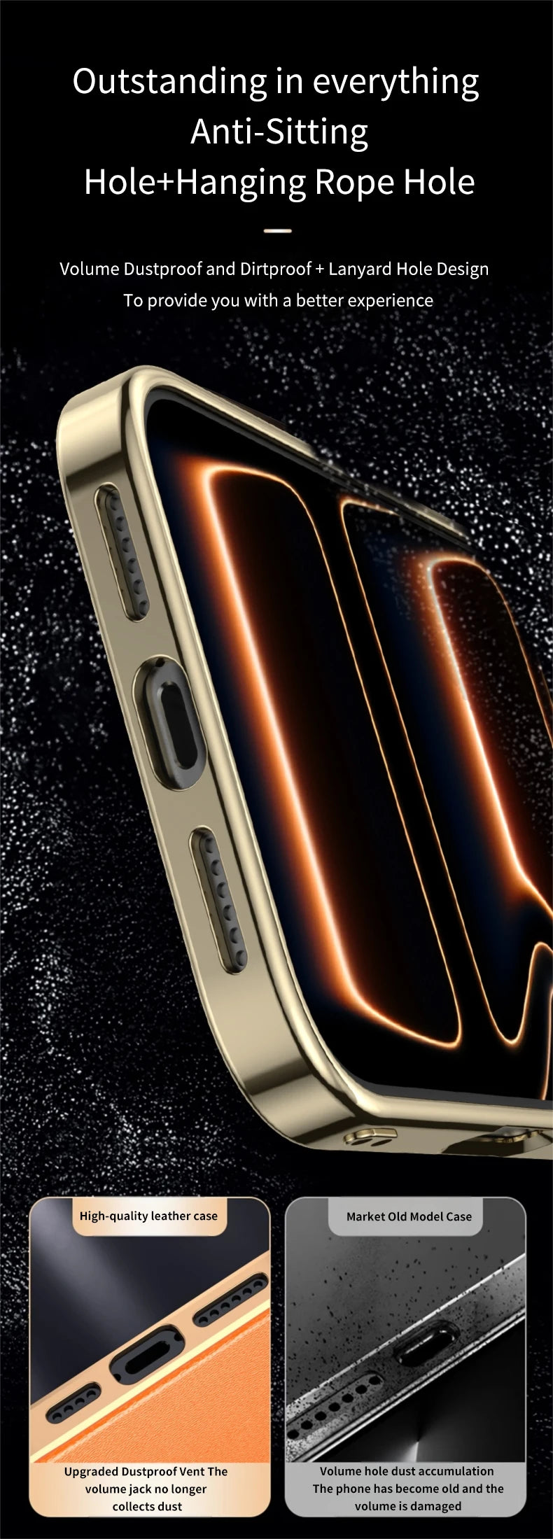 Luxury Leather Protective Case – iPhone 16 & 17 Series