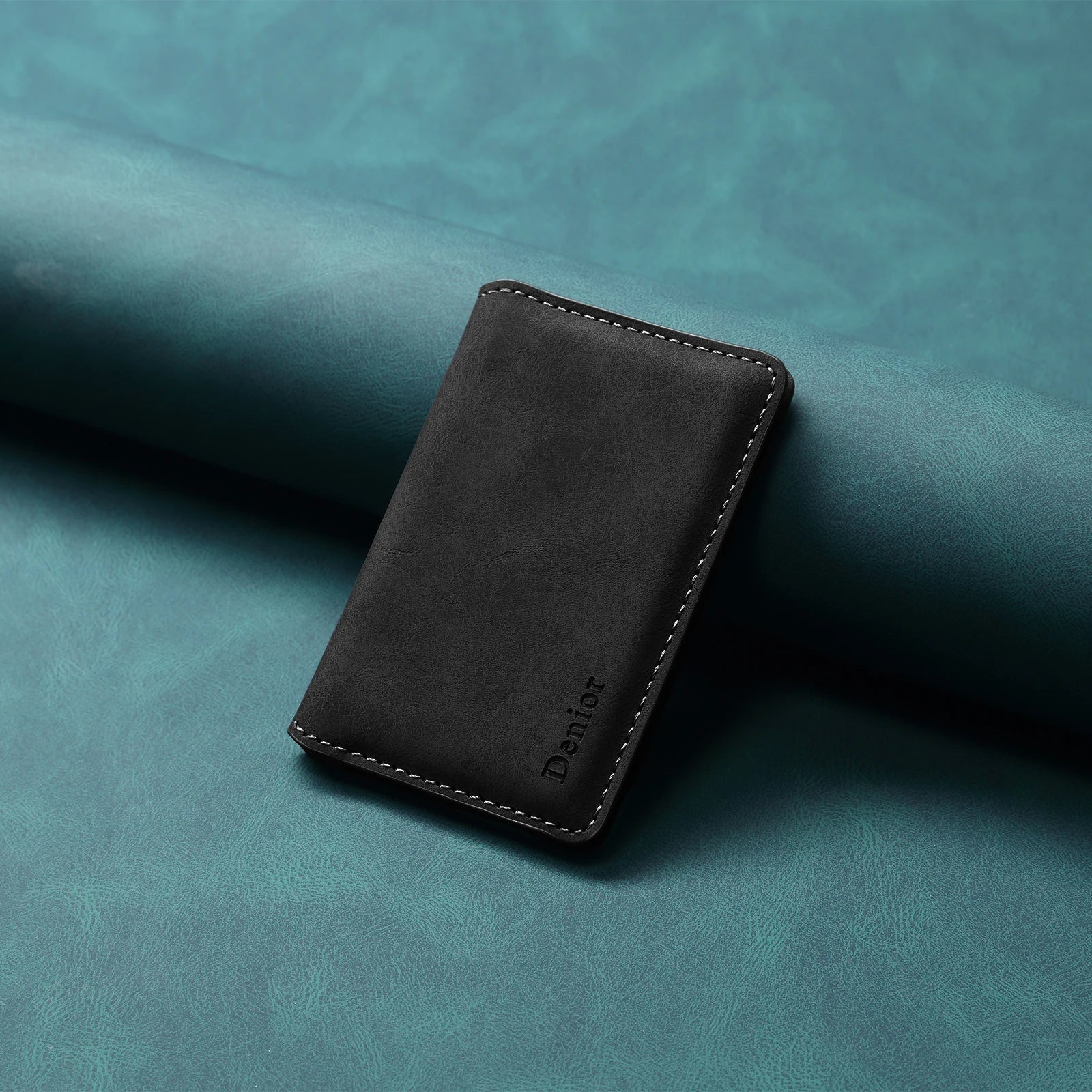Denior Magnetic card case for all Magsafe functions PU leather card case